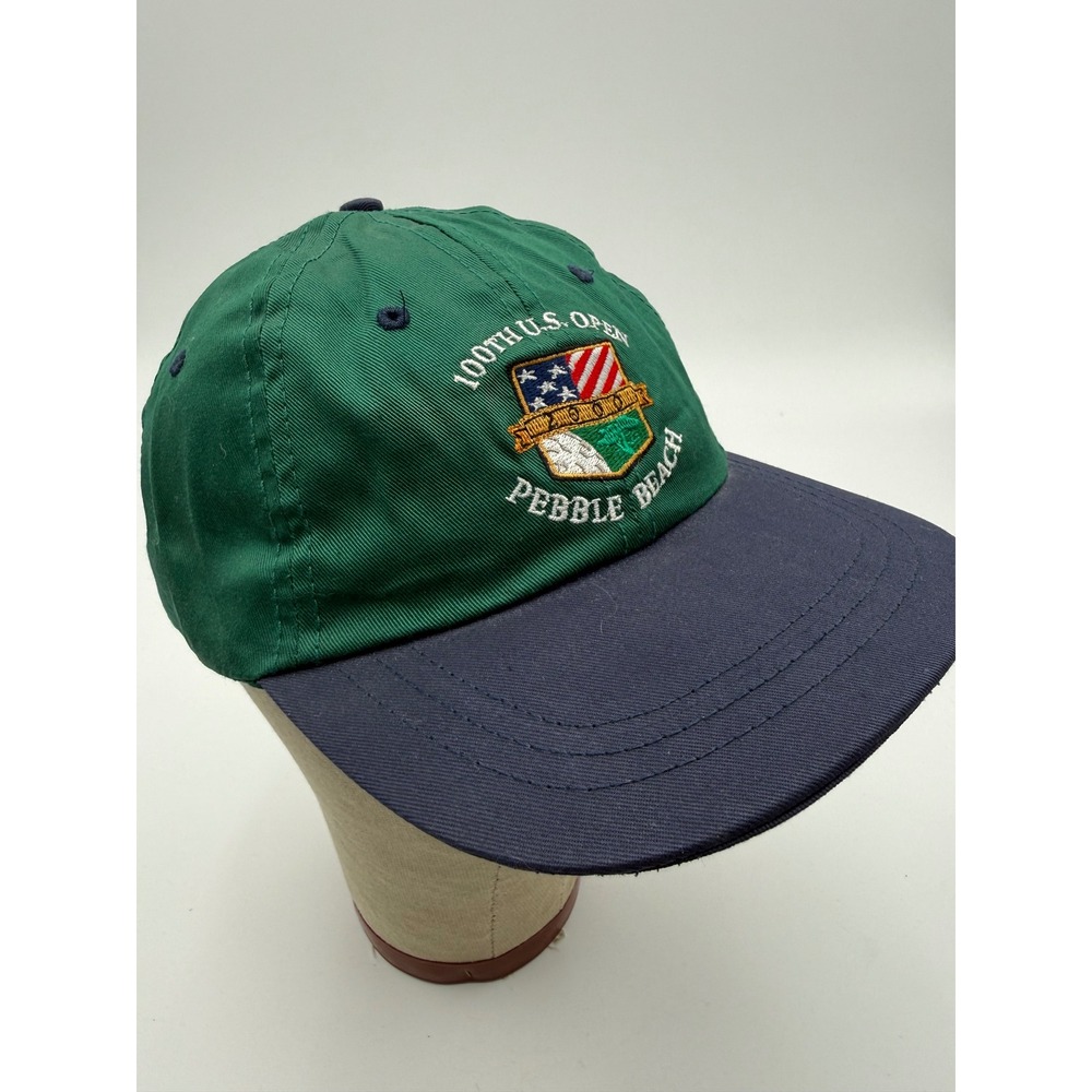USGA Hat 100th U.S. Open Pebble Beach Mens OSFM Green Blue Good Vintage Golf Cap